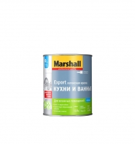Краска MARSHALL КУХНИ И ВАННЫЕ латексная матовая BW (0,9л)