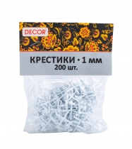 Крестики для кафельной плитки НАМЕРЕНИЕ 1,0 мм, 200шт