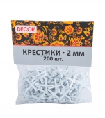 Крестики для кафельной плитки НАМЕРЕНИЕ 2,0 мм, 200шт