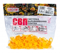 Зажим "Кольцо" 1,4 мм, 100шт/пакет DECOR