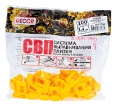 Зажим "Ворота" 1,4мм 100 шт/пакет DECOR