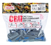 Система выравнивания плитки "Ворота" 40 шт/п 1,0мм DECOR