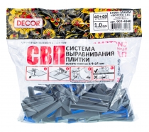 Система выравнивания плитки "Ворота" 40 шт/п 1,0мм DECOR