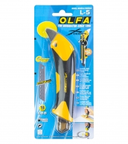 Нож OLFA двухкомпонентный корпус, трещоточный фиксатор, 18мм