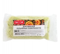 Ролик 100мм полиакрил зеленый D15мм ворс 12мм бюгель 6мм 2шт/уп DECOR