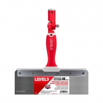 Шпатель оффсетный 254мм (10") LEVEL5 лезвие 0,6мм, с адаптером Soft Grip Handle, ширина полотна 89мм