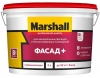 Краска фасадная MARSHALL ФАСАД+ глубокоматовая BW (9л)