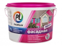 Краска Профилюкс PL-112A фасадная влагостойкая белая 14 кг