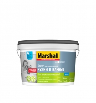 Краска MARSHALL КУХНИ И ВАННЫЕ латексная матовая BW (2,5л)