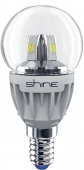 Лампа светодиодная диммируемая Shine С37-4Вт-Е14-3000K Crystal