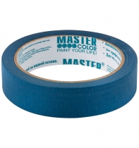 Лента малярная MASTER COLOR бумажная синяя 24мм х 25м,терм до 100С,УФ-стойкость 14 дней