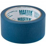 Лента малярная MASTER COLOR бумажная синяя 48мм х 25м,терм до 100С,УФ-стойкость 14 дней