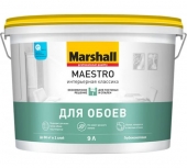 Краска MARSHALL MAESTRO ИНТЕРЬЕРНАЯ КЛАССИКА глубокоматовая BW (9л)
