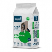 Клей плиточный БЕРГАУФ Керамик ПРО (С1 Т) усиленный 5кг (108)