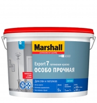 Краска MARSHALL EXPORT 7 ОСОБО ПРОЧНАЯ латексная матовая BW (9л)