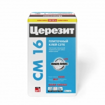Клей для плитки ЦЕРЕЗИТ CM 16 пластичный (С2 ТЕ) 25кг (48)