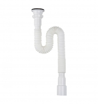 Сифон гофрированный 40/50х1 1/2" (571-1401) удлиненный Aquant