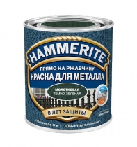Краска Hammerite молотковая зеленый мох 2л