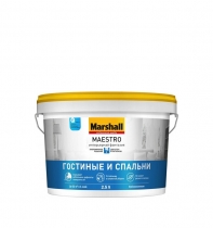 Краска MARSHALL MAESTRO ИНТЕРЬЕРНАЯ КЛАССИКА глубокоматовая BW (2,5л)