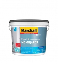 Краска MARSHALL EXPORT 2 МОЮЩАЯСЯ латексная глубокоматовая BC (4,5л)