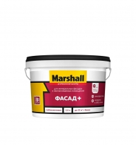 Краска фасадная MARSHALL ФАСАД+ глубокоматовая BC (2,5л)