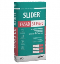 Штукатурка цементная армированная Dauer Slider Fassad 31 Fibro 40 кг
