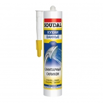 Герметик SOUDAL санитарный бесцветный 280мл (15)
