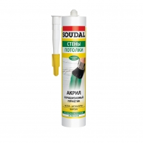 Герметик SOUDAL акриловый белый 280мл (15)