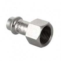 Пресс соединитель из нержавеющей стали 12х1/2" резьба внутренняя VALTEC