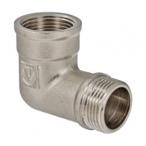 Угол 1/2" резьба внутренняя-наружная никелированный латунный VALTEC