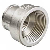 Муфта переходная 1/2- 3/4" никелированная латунная резьба внутренняя VALTEC