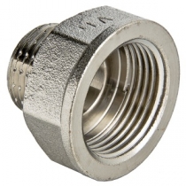 Переходник 1/2" наружная-3/4" внутренняя никелированный латунный VALTEC