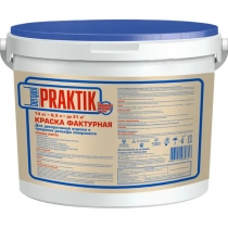 Краска БЕРГАУФ Praktik фактурная для декоративной отделки и придания рельефа поверхности 14кг