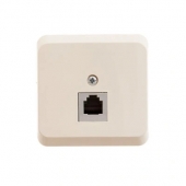 Розетка о/п телефонная RJ-11 крем ЭТЮД Schneider Electric