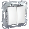Механизм переключателя 2 кл белый Unica Schneider Electric