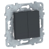 Механизм выключателя 2 кл антрацит Unica NEW Schneider Electric