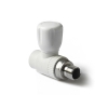 Кран шаровый для радиатора 25x3/4" прямой ProAqua белый PA41010Б