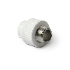 Муфта 25x1/2'' с металлической наружной резьбой ProAqua белая PA23012Б