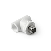 Тройник 25x3/4'' с металлической наружной резьбой ProAqua белый PA25014Б