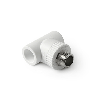 Тройник 25x3/4'' с металлической наружной резьбой ProAqua белый PA25014Б