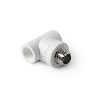 Тройник 20x3/4'' с металлической наружной резьбой ProAqua белый PA25010Б