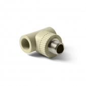 Тройник 25x1/2'' с металлической наружной резьбой ProAqua серый PA25012С