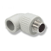 Уголок 90гр 25x3/4'' с металлической наружной резьбой Ekoplastik SKOE02525X