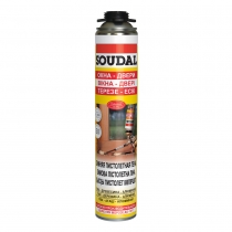 Пена пистолетная SOUDAL Окна-Двери 50 с низким расширением (жёлтая) зимняя 750мл (12)